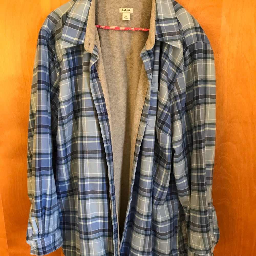 L.L. Bean fleece-lined flannel jacket